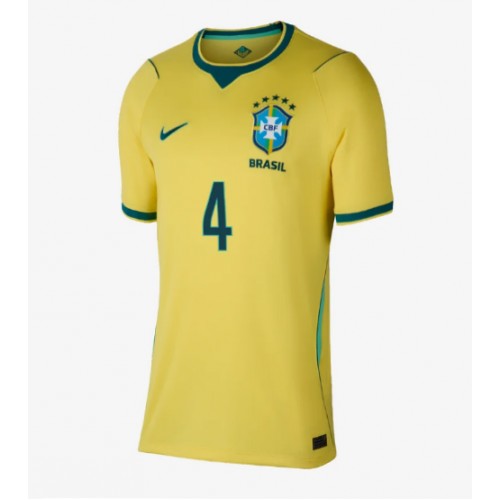 Brazil Marquinhos #4 Domaci Dres za Ženska SP 2026 Kratak Rukavima